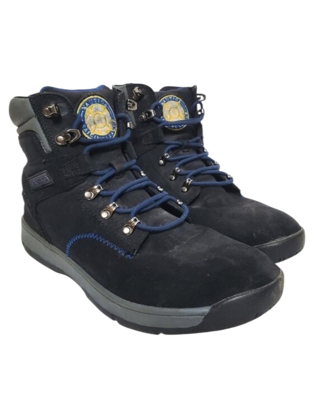 Nautica Black All Weather Suede Boots Size 12 Mens Sailing League Outdoors